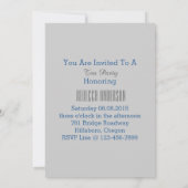 Vintages Tee-Party Einladung (Rückseite)