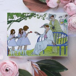 Vintages Tee-Party Einladung