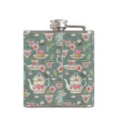 Vintages Tee-Party Flachmann (Rückseite)