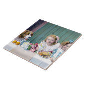 Vintages Tee-Party Fliese (Seite)