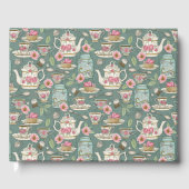 Vintages Tee-Party Gästebuch (Vorderseite)