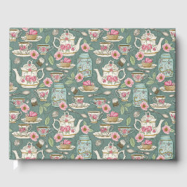 Vintages Tee-Party Gästebuch