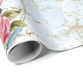 Vintages Tee-Party Geschenkpapier (Rolleneckpunkt)