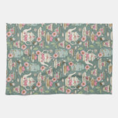 Vintages Tee-Party Geschirrtuch (Horizontal)