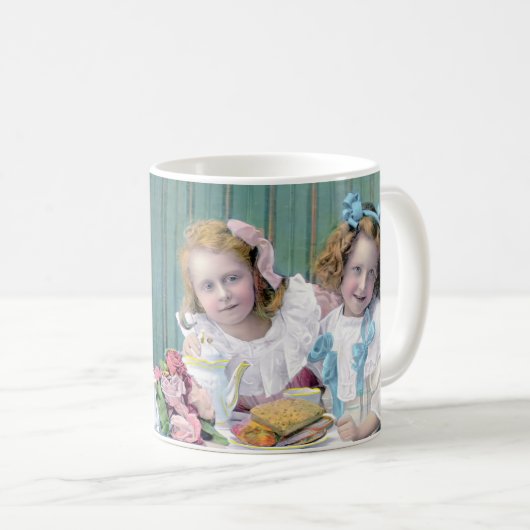 Vintages Tee-Party Kaffeetasse (VorderseiteRechts)