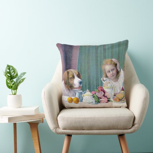 Vintages Tee-Party Kissen (Stuhl )