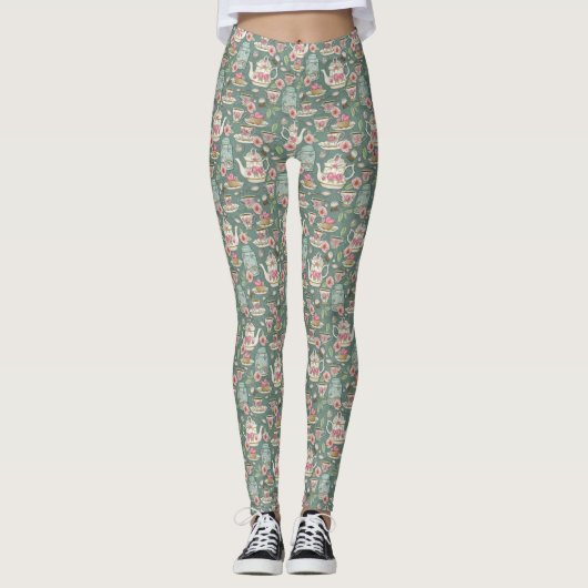 Vintages Tee-Party Leggings (Vorderseite)
