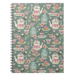 Vintages Tee-Party Notizblock