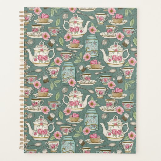 Vintages Tee-Party Planer (Vorderseite)