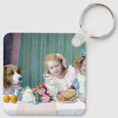 Vintages Tee-Party Schlüsselanhänger (Rückseite)