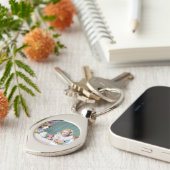 Vintages Tee-Party Schlüsselanhänger (Seite)