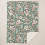 Vintages Tee-Party Sherpadecke (Vorderseite)