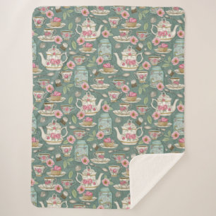 Vintages Tee-Party Sherpadecke