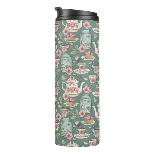 Vintages Tee-Party Thermosbecher (Nach rechts gedreht)