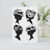 Vintages Tee-Party V2 Einladung (Stehend Vorderseite)