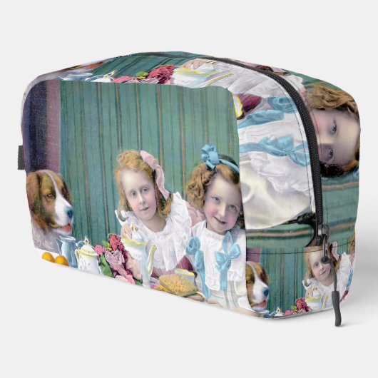 Vintages Tee-Party Waschbeutel (Rechte Ecke)