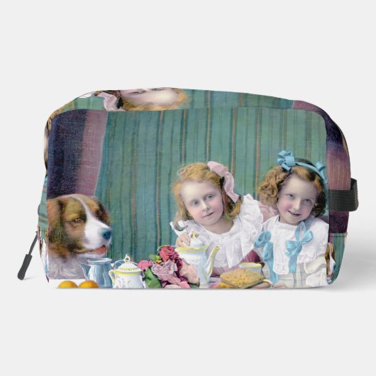 Vintages Tee-Party Waschbeutel (Rückseite)