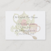 Vintages Teeservice Visitenkarte (Rückseite)