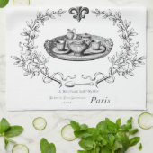 Vintages Teetuch Paris Teaset Handtuch (Gefaltet)