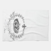 Vintages Teetuch Paris Teaset Handtuch (Horizontal)