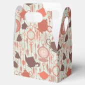 Vintages Teezeitmuster Geschenkschachtel (Geöffnet)