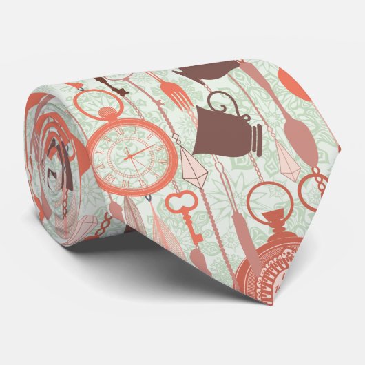 Vintages Teezeitmuster Krawatte (Gerollt)