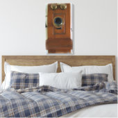 Vintages Telefon auf Leinwand (Insitu (Schlafzimmer))