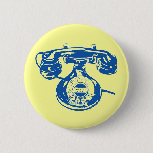 Vintages Telefon Button (Vorderseite)