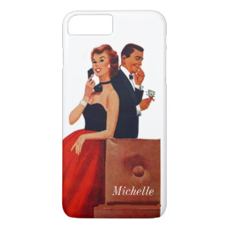 Vintages Telefon Couple weißes iPhone 7 Plus Case-Mate iPhone Hülle
