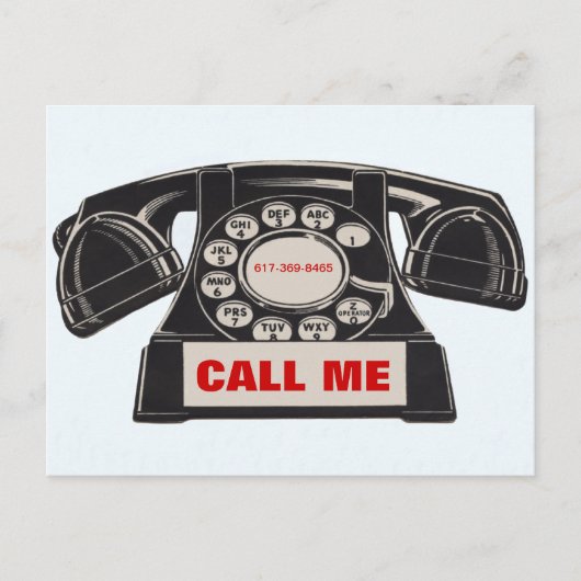 Vintages Telefon Real Anwesen Prospektion Postkart Postkarte (Vorderseite)