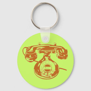Vintages Telefon Schlüsselanhänger