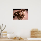 Vintages Telefonposter Poster (Küche)