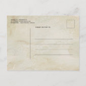 Vintages Telegramm Altes Foto Ankündigungspostkarte (Rückseite)