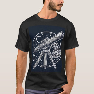 Vintages Telescope Art T-Shirt