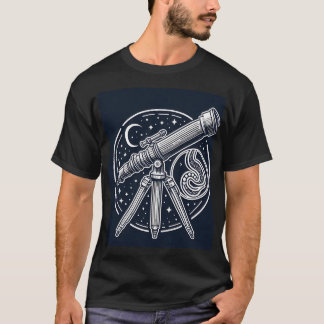 Vintages Telescope Art T-Shirt
