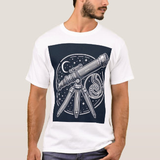 Vintages Telescope Art T-Shirt