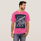 Vintages Telescope Art T-Shirt (Vorne ganz)