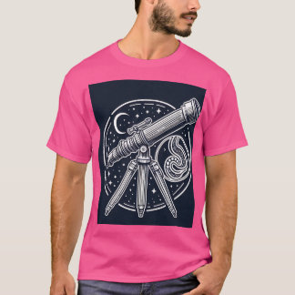Vintages Telescope Art T-Shirt