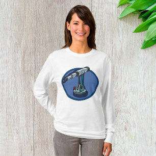 Vintages Teleskop Astronomie-Enthusiast Stargazing T-Shirt