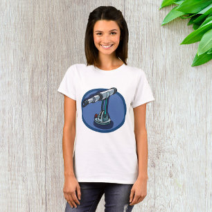Vintages Teleskop Astronomie-Enthusiast Stargazing T-Shirt
