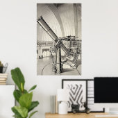 Vintages Teleskop Poster (Heimbüro)