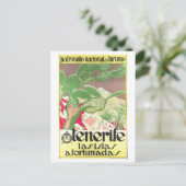 Vintages Teneriffa-Reiseplakat Postkarte (Stehend Vorderseite)