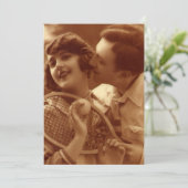 Vintages Tennis, Liebe und Romantik (Stehend Vorderseite)