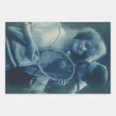 Vintages Tennis, Liebe und Romantik Geschenkpapier Set (Vorderseite 2)