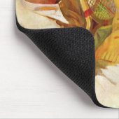 Vintages Tennis, Liebe und Romantik Mousepad (Ecke)