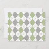 Vintages Tennis-personalisierte flache Einladung (Rückseite)