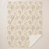 Vintages Tennis Sherpadecke (Vorderseite)