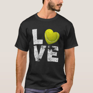 Vintages Tennisherz I Liebe Tennis für Mütter T-Shirt