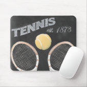 Vintages Tennisplatinendesign Mousepad (Mit Mouse)