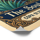 Vintages Tequila-Werbeplakat Poster (Ecke)